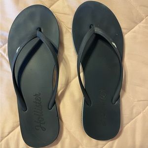 Hollister Navy Flip Flops